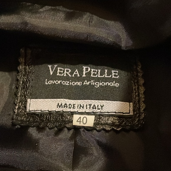 Vera Pelle Lavorazione Artiganale Italian Leather & Suede Jacket - Picture 3 of 5